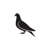 Fototapeta Młodzieżowe - Pigeon icon design template vector isolated illustration