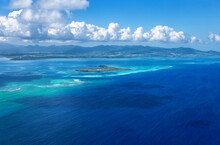 Aerial View Of Ilet A Fajou, Grand Cul De Sac Marin, Basse-Terre, Guadeloupe, Lesser Antilles, Caribbean.