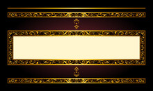Gold Frame And Borders