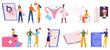 © WinWin - Sexual education, harassment, sex behaviour and health. Sexually transmitted diseases and contraception vector illustration set. Health and reproduction system lesson