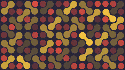 Poster - Abstract Colorful Geometric Mosaic Background Design, Metaballs and Circles Pattern in Editable Vector Format