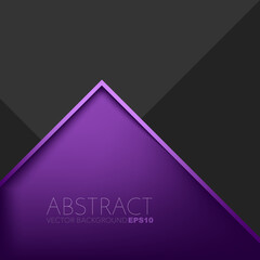 Poster - graphic geometric triangle overlap vector layer background for text and message design