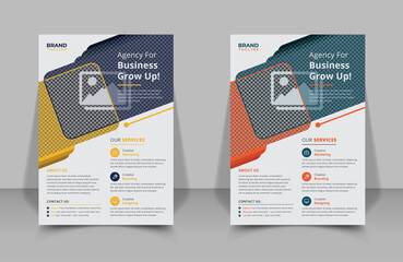 Minimal and clean business flyer template vector design, business poster layout, corporate banners, poster and leaflets design