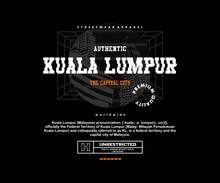 Kuala Lumpur City Retro Poster Graphic Design For T Shirt  Street Wear And Urban Style
