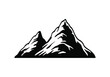 Mountains. Mountain icon vector design illustration. Mountain silhouette. Mountains logo design. Mountain simple sign. Mountain icon silhouette.