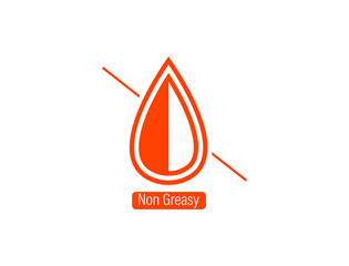 Poster - non-greasy icon, logo vector illustration 