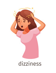 Poster - Dizziness Diabetes Symptom Composition