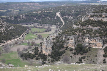 Wall Mural - view from the top of the mountain