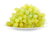 © Stockphototrends - Plate of soultana grapes isplated on white