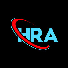 HRA Logo. HRA Letter. HRA Letter Logo Design. Initials HRA Logo Linked With Circle And Uppercase Monogram Logo. HRA Typography For Technology, Business And Real Estate Brand.