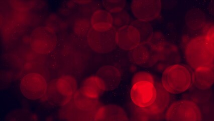 Red bokeh background