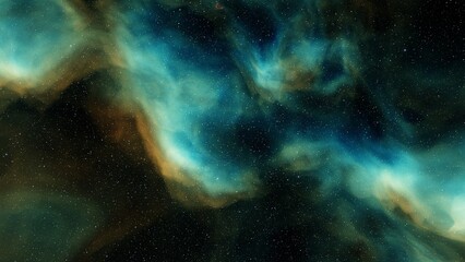 space background with stardust and shining stars. realistic cosmos and color nebula. colorful galaxy