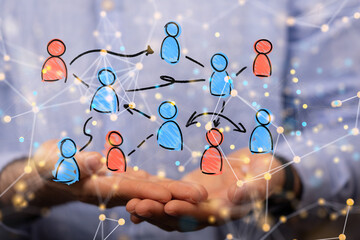 people network structure hr - human resources management and recruitment