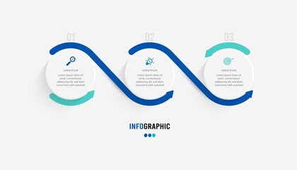 Wall Mural - Business data visualization. Process chart. Abstract elements of graph, diagram with steps, options, parts or processes. Vector business template for presentation. Creative concept for infographic