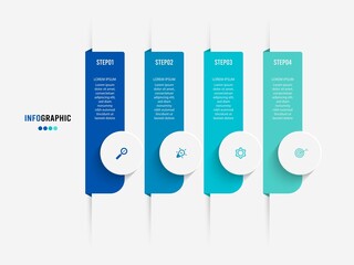 Wall Mural - Business data visualization. Process chart. Abstract elements of graph, diagram with steps, options, parts or processes. Vector business template for presentation. Creative concept for infographic