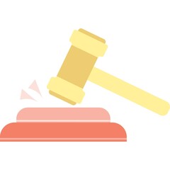 Hammer icon judge gavel vector auction mallet