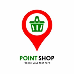 Point shop logo template illustration. suitabel for business