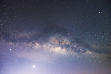 Wall Mural - Beautiful Milky way galaxy. Chiang Mai, Thailand.