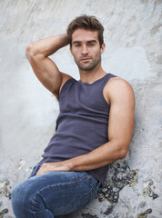 Aufkleber - Casual confidence. A young man e.