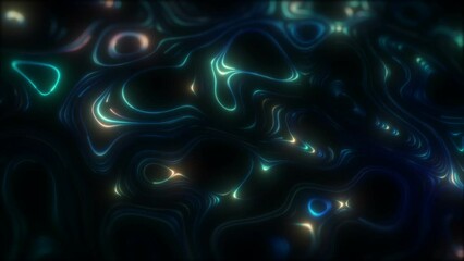 Wall Mural - Abstract Neon Forms 
