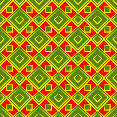 Canvas Print - Editable Seamless Geometric Pattern Tile