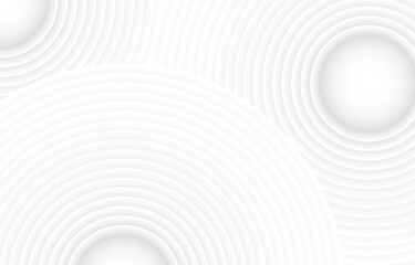  white minimal gradient circle papercut background