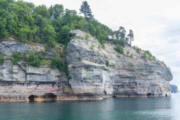 Wall Mural - Pictured Rocks National Lakeshore, Upper Peninsula, Michigan, USA