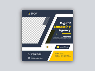 Wall Mural - social media business post design template premium vector with editable texts