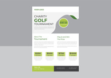 Template For Your Golf Tournament Invitation Flyer, Golf Poster Vector. Golf Ball. Vertical Design For Sport Bar Promotion. Tournament, Championship Flyer Design. Club Flyer.