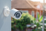 Fototapeta Sport - CCTV installed to observe events in the community, village or private house
