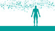 © xyz+ - sistema immunitario, corpo umano, silhouette,