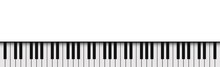 Realistic White Background With Text Space Black And White Piano Keys - Vector