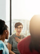 © Delmaine D/peopleimages.com - I have so many ideas for this project.... Shot of businesswomen having a conversation in the office.