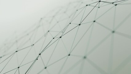 Abstract Macro Web Lines Random Motion, 3d Loopable Animation 4k