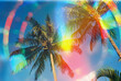 © wendy laurel/Stocksy - Palm trees in Hawaii with color