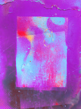 Spray Painted Abstract Purple And Cyan Background