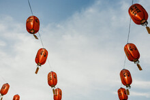 Chinese Lanterns Decorate The Sky