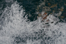 Ice Needles On River