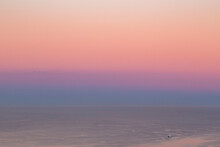 A Pink Nostalgic Sunset At Ocean
