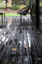 Rain On A Timber Deck