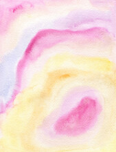 Pale Pink And Yellow Watercolor 