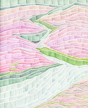 Pink And Green Abstract Artwork