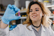 © Stereo Shot/Stocksy - Female scientist analyzing test tube with liquid sample