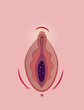 © Jenny Jungle/Stocksy - A pink vulva universe