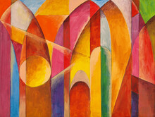 An Abstract Painting Suggestive Of Architecture.