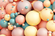 © Pixel Stories/Stocksy - Geometric shapes: Pastel spheres abstract background