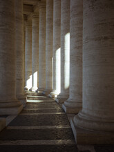 Light And Shade Between The Pillars