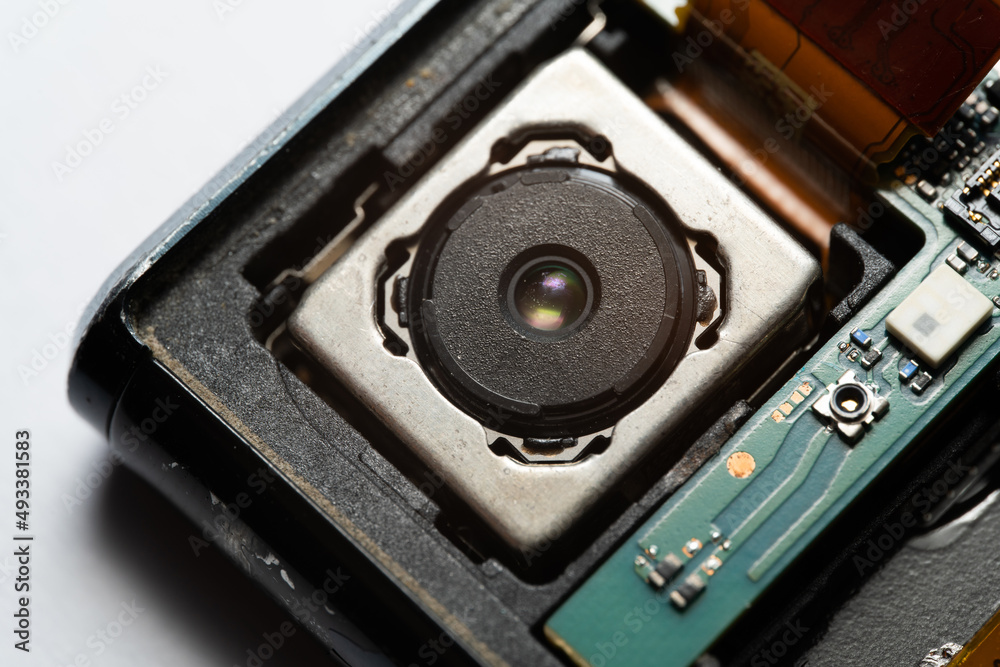camera modules being used in mobile phones. development of mobile cameras. Digital camera lens part. sensor and technology smartphone new high resolution cameras. Mobile phone camera module