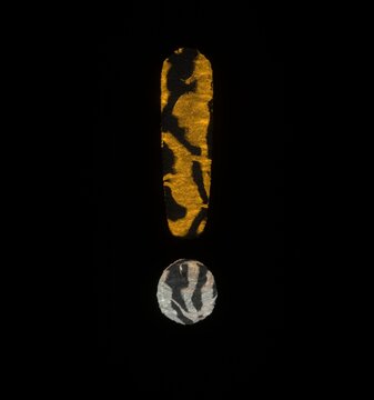 Furry Tiger Themed Font Exclamation Point