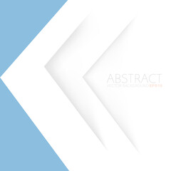 Poster - white paper plane on blue